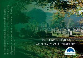 Notable Graves Booklet