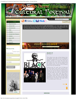 Clevelandirish.Org Cleveland Irish Cultural Festival - Performer Photos and Bios - Cleveland, OH Ohio