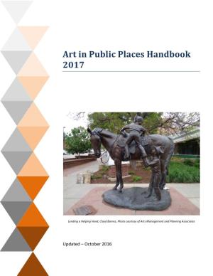 Art in Public Places Handbook 2017