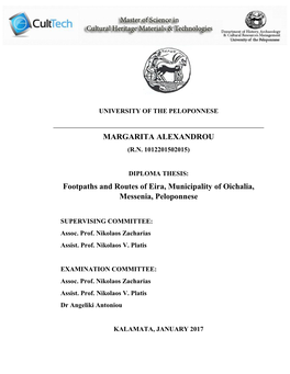MARGARITA ALEXANDROU Footpaths and Routes of Eira
