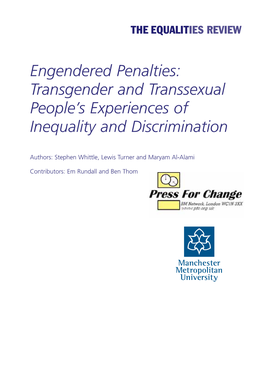 Engendered Penalties: Transgender and Transsexual People's