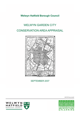 Welwyn Garden City Conservation Area Appraisal