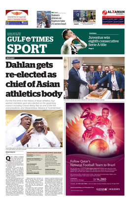 Dahlan Gets Re-Elected As Chief of Asian Athletics Body