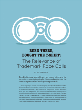The Relevance of Trademark Race Calls