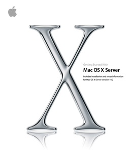 Getting Started Mac OS X Server