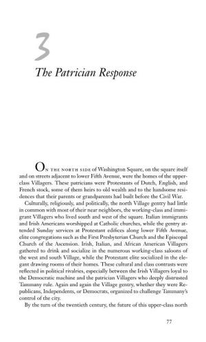 Chapter 3: the Patrician Response