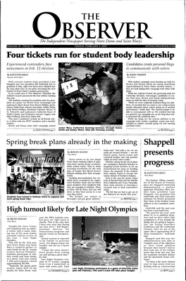 Four Tickets Run for Student Body Leadership Experienced Contenders Face Candidates Create Personal Blogs Newcomers in Feb