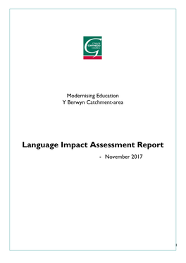 Language Impact Assessment Report - November 2017