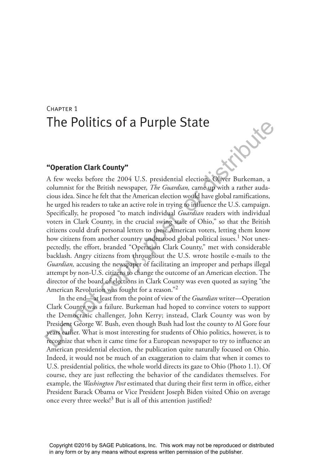 The Politics of a Purple State