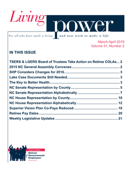 March – April 2015 Living Power Newsletter
