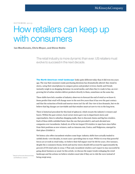 How Retailers Can Keep up with Consumers