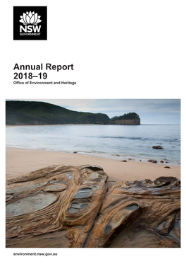 Annual Report 2018–19 Office of Environment and Heritage