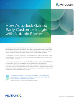 Autodesk Case Study