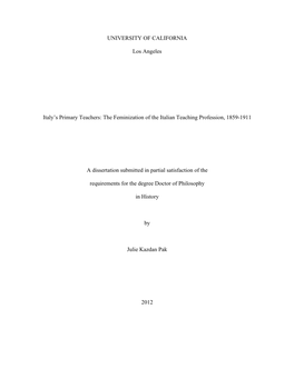 Kazdan Pak Dissertation