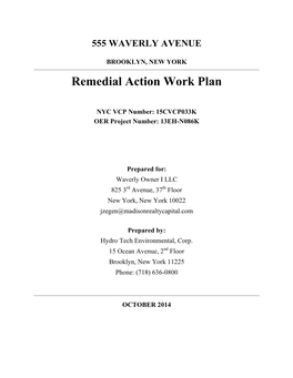 Remedial Action Work Plan (RAWP)