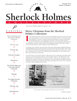 Merry Christmas from the Sherlock Holmes Collections