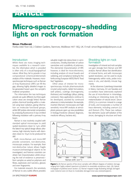 Micro-Spectroscopy – Shedding Light on Rock Formation