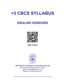 +3 Cbcs Syllabus