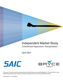 Independent Market Study Commercial Hypersonic Transportation
