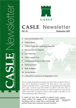CASLE Newsletter Aug 2007