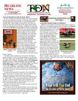 HEADLINE NEWS • 11/5/08 • PAGE 2 of 24