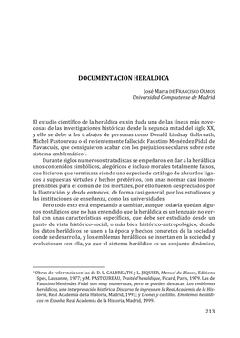 Documentación Heráldica