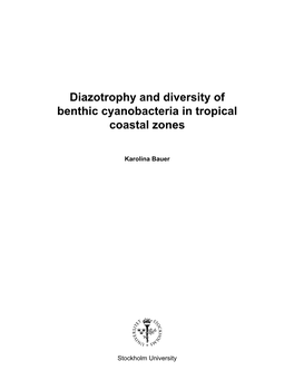 Diazotrophy and Diversity of Benthic Cyanobacteria in Tropical Coastal Zones