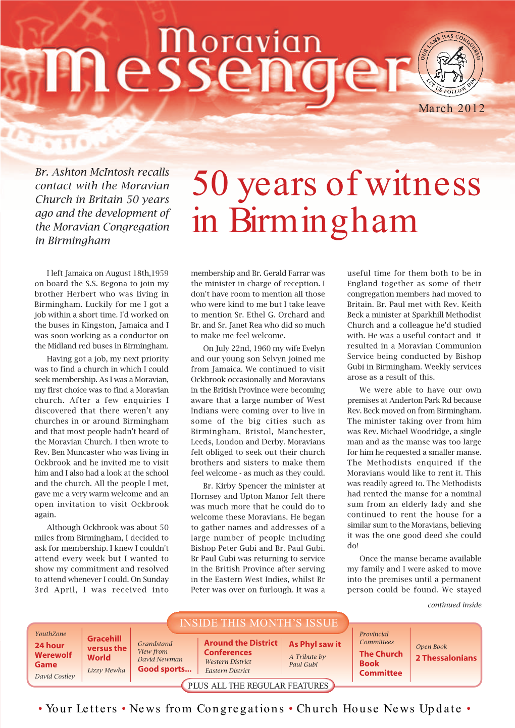 50 Years of Witness in Birmingham Continued