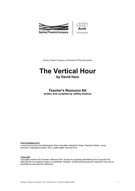 The Vertical Hour by David Hare