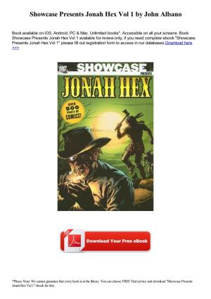 Showcase Presents Jonah Hex Vol 1 by John Albano