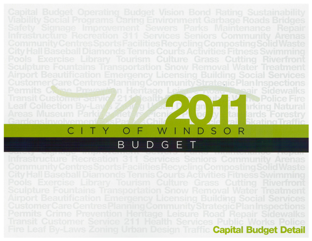 2011 Approved Capital Budget