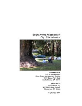 EUCALYPTUS ASSESSMENT City of Santa Monica