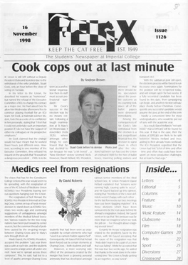 Felix Issue 1103, 1998