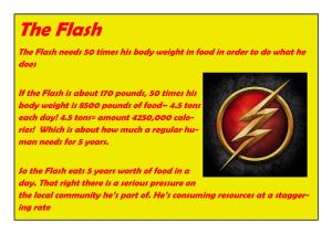 The Flash the Flash Needs 50 Times His Body Weight in Food in Order to Do What He Does