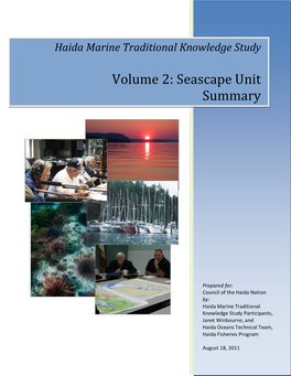 Haida Marine Traditional Knowledge Study Report Volume 2