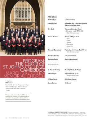 The Choir of Saint John's College, Cambridge