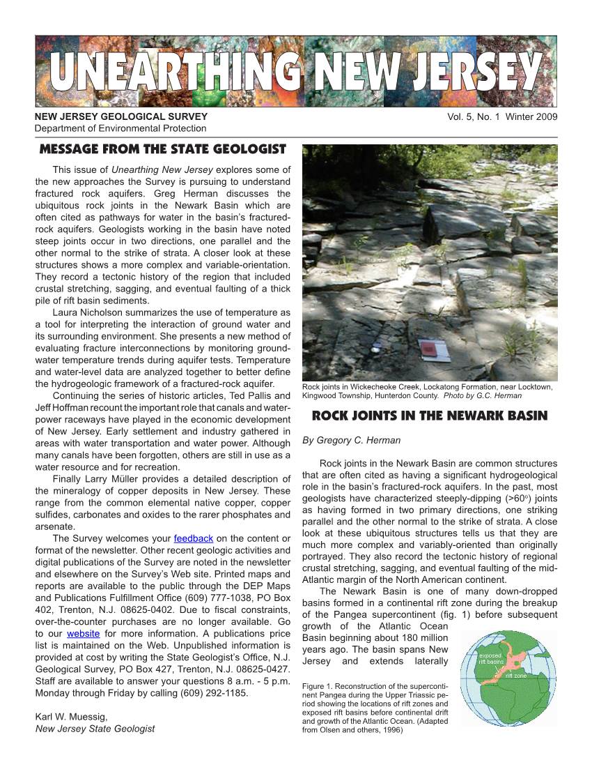 Newsletter Vol. 5, No. 1, Winter 2009
