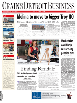 Molina to Move to Bigger Troy HQ