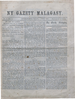 Ny Gazety Malagasy