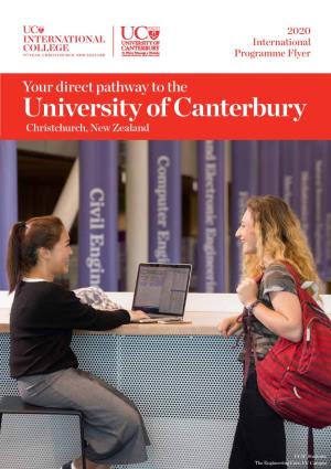 University of Canterbury Christchurch, New Zealand
