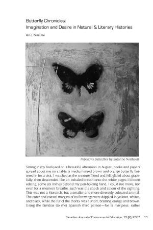 Butterfly Chronicles: Imagination and Desire in Natural & Literary Histories