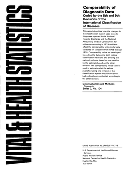 Comparability Ratios for ICDA-8 and ICD-9-CM