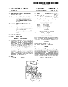 (12) United States Patent (10) Patent No.: US 8,006,977 B1 Kelly Et Al