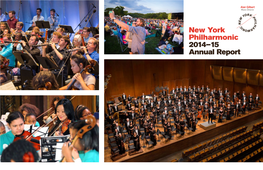 New York Philharmonic 2014–15 Annual Report