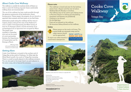 Cooks Cove Walkway Brochure