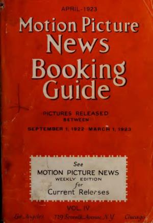 Motion Picture News Booking Guide (1922-1923)