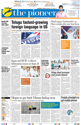 Telugu Fastest-Growing Foreign Language in US