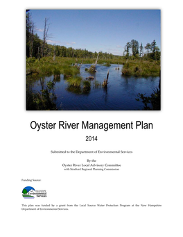 Oyster River Management Plan