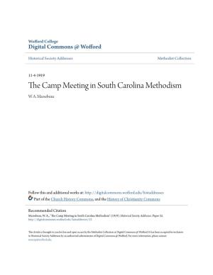 The Camp Meeting in South Carolina Methodism