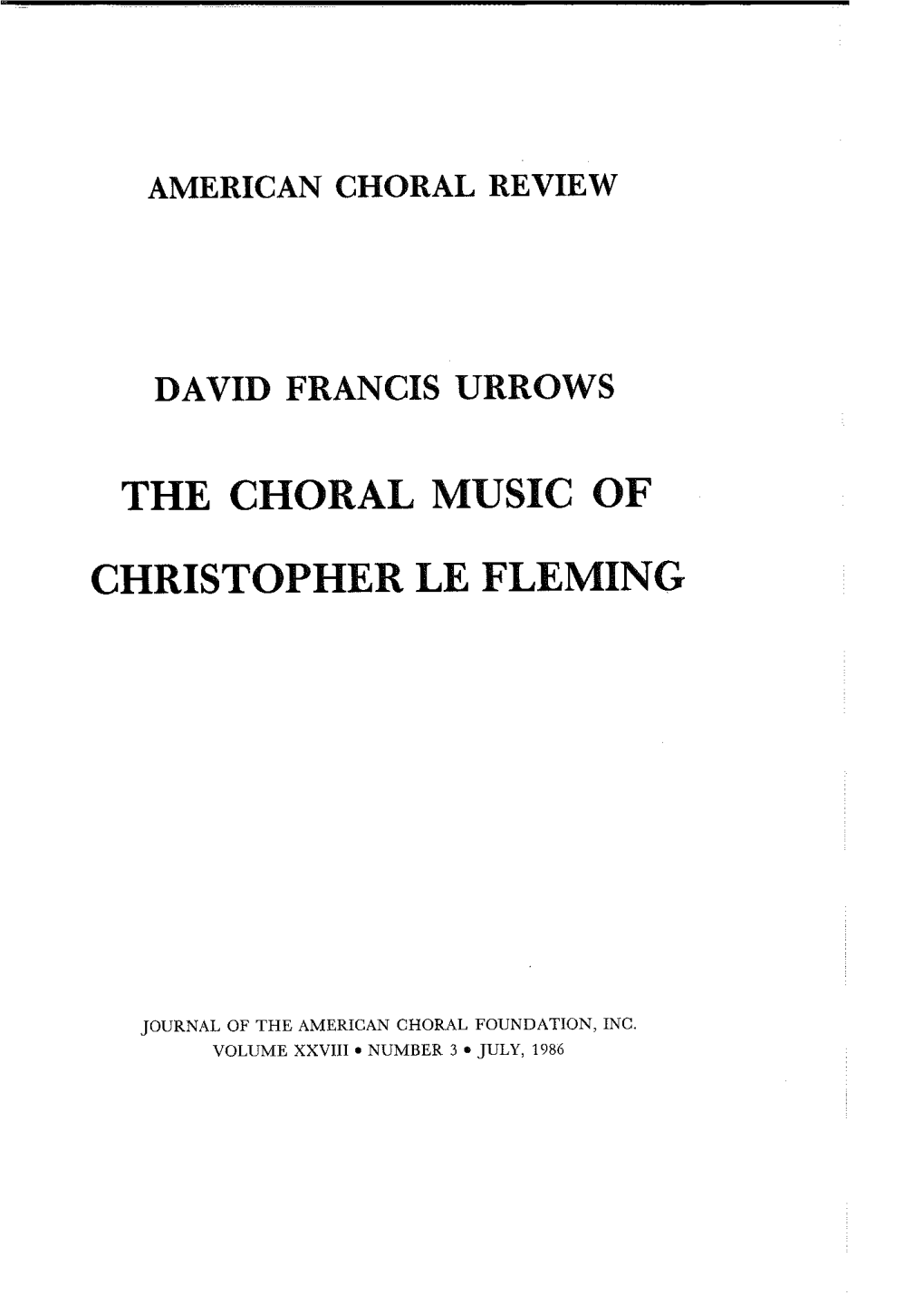 David Francis Urrows